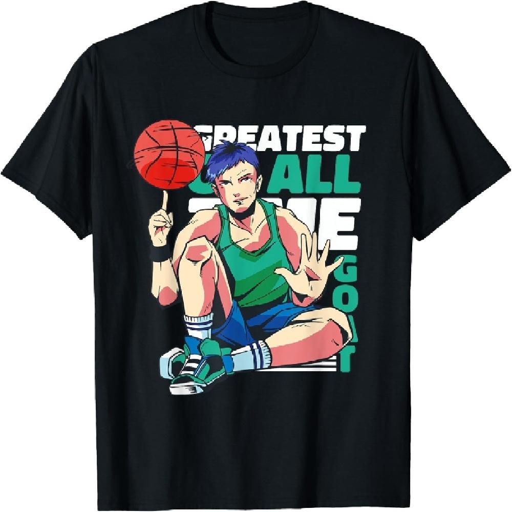 Кавайная футболка баскетболиста XXXXXL чёрный